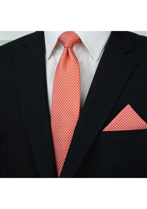 Coral Ties for Men and Weddings .